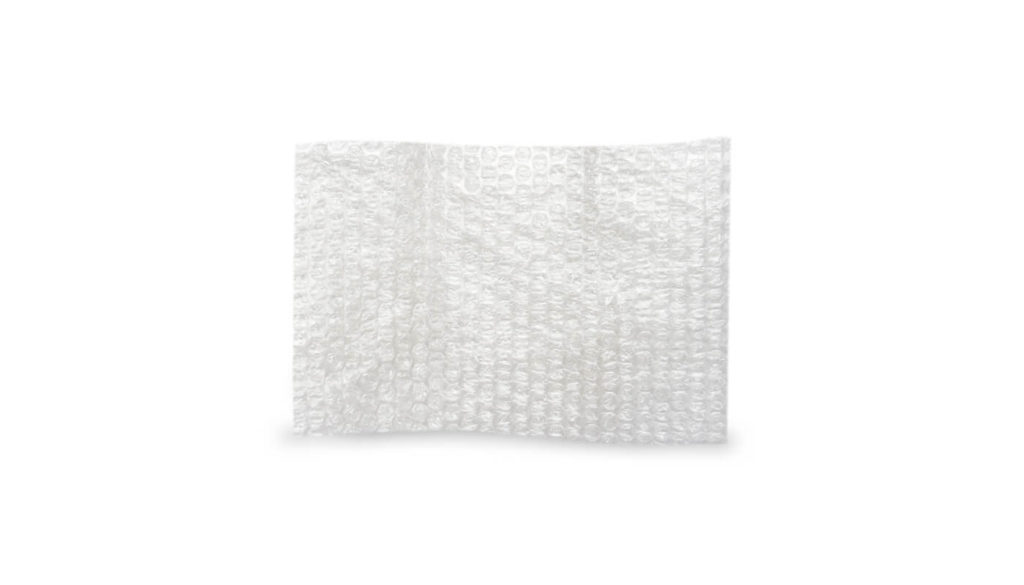 A sheet of bubblewrap