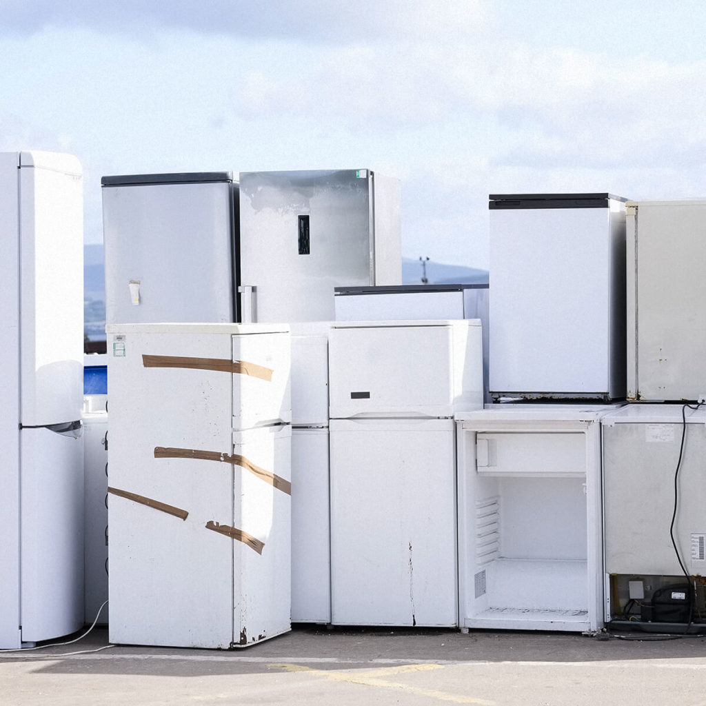 Old and broken white goods